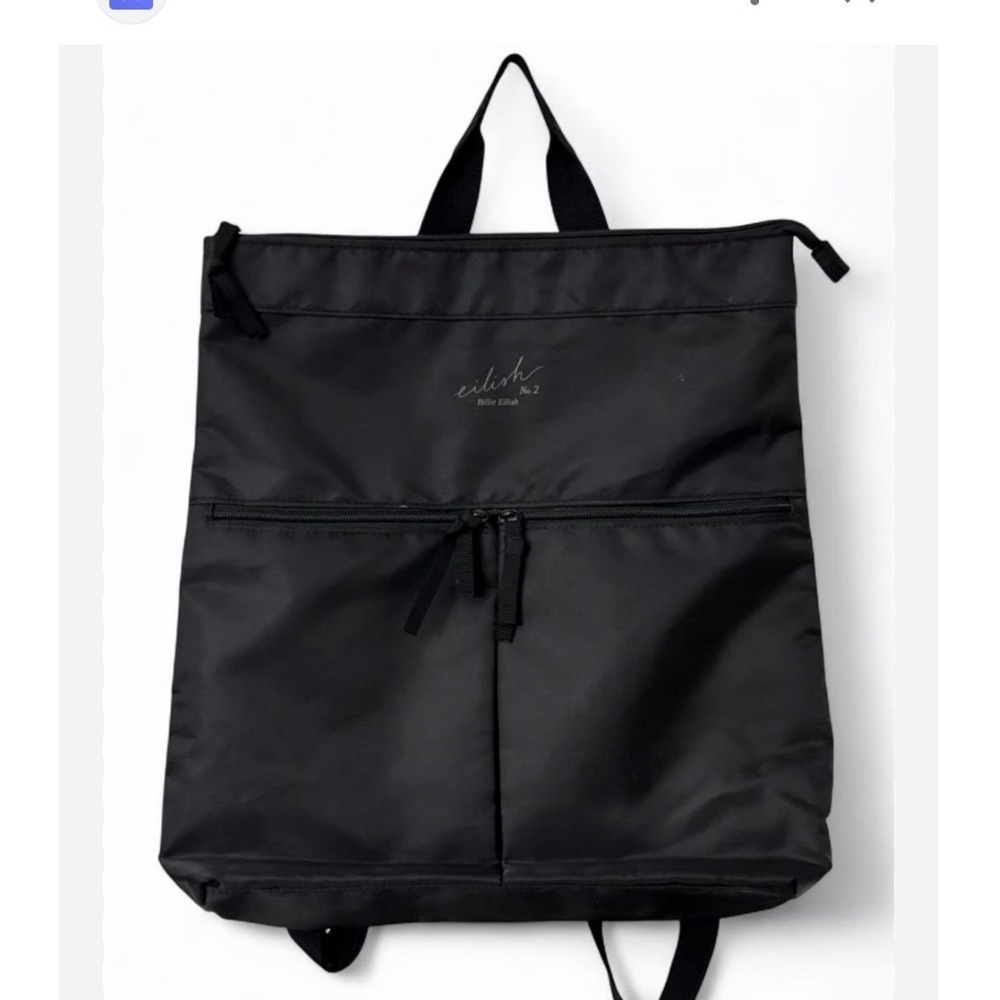 Billie Eilish No. 2 Black Nylon Convertible Tote LIMITED EDITION Backpack Bag